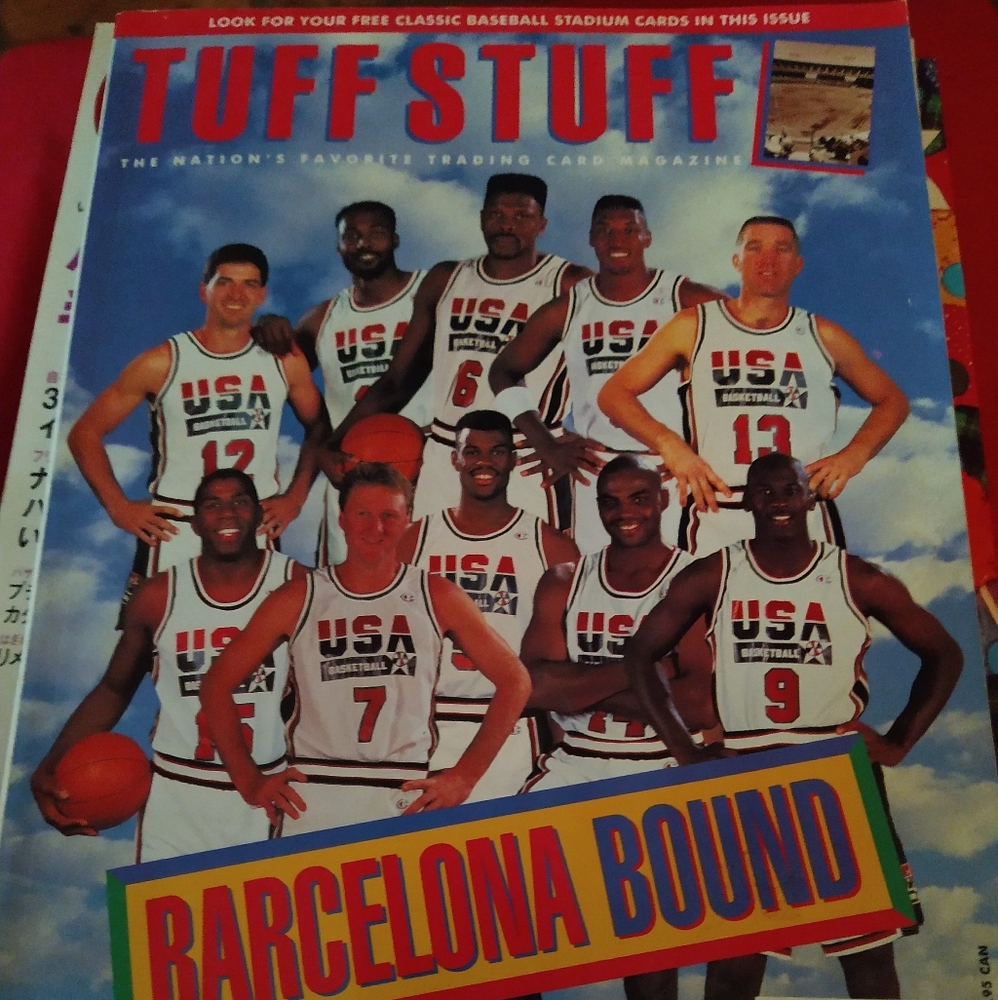 Tuff Stuff Trading Card Magazine, Olympic Basketball July 1992